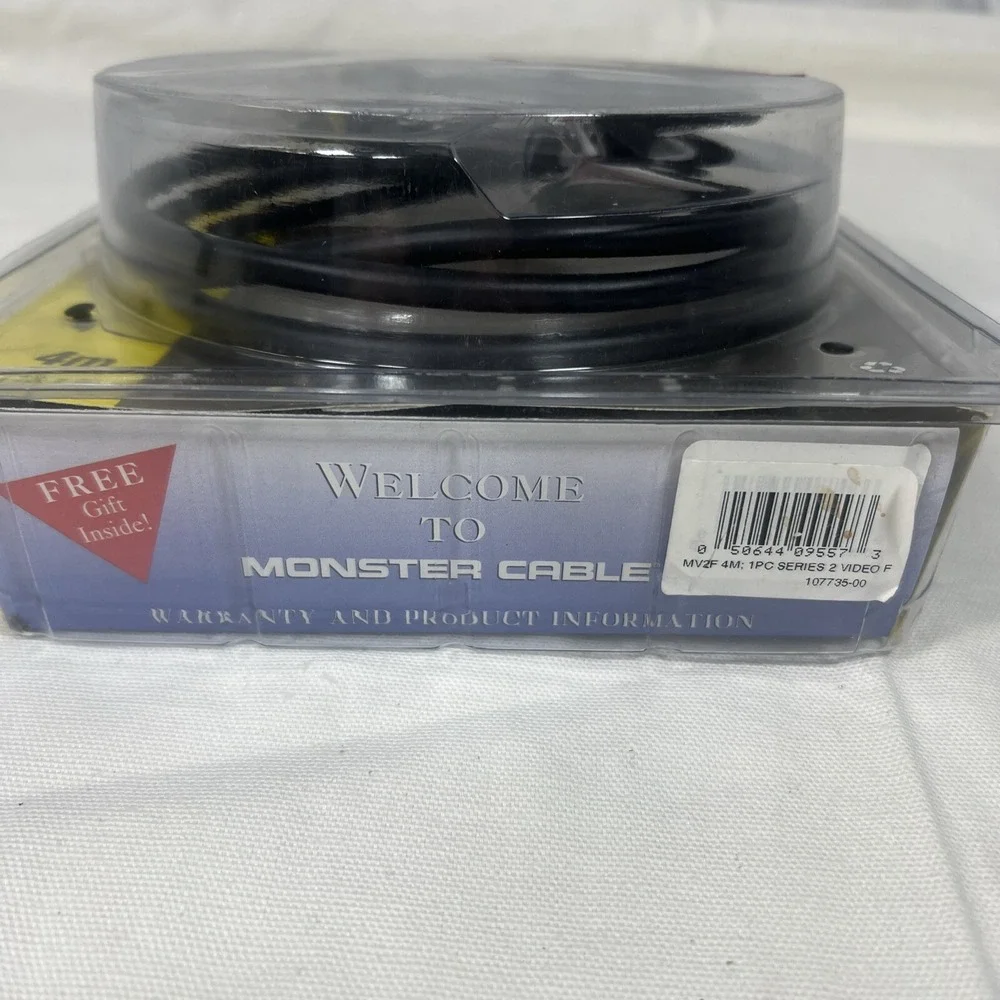 Monster Video Cable 2 Interconnect Cable 4m/13.1 ft, F-Pin CATV 75 RF Antenna